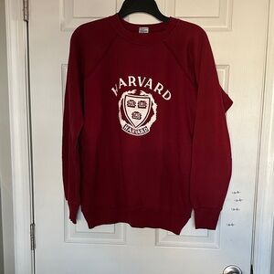 Harvard  Vintage Women's Burgundy Crew Neck Sweater